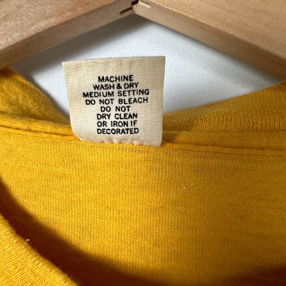 VTG 1979 San Diego Zoo Hanes Mustard Yellow Koala Youth L 14-16 Single Stitch - Picture 5 of 12